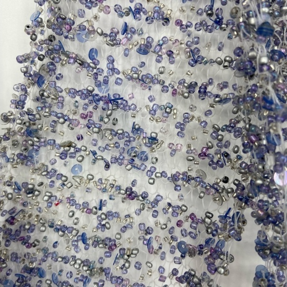 Blue Beaded table runner‎ or other decoration or scarf! - Picture 7 of 9